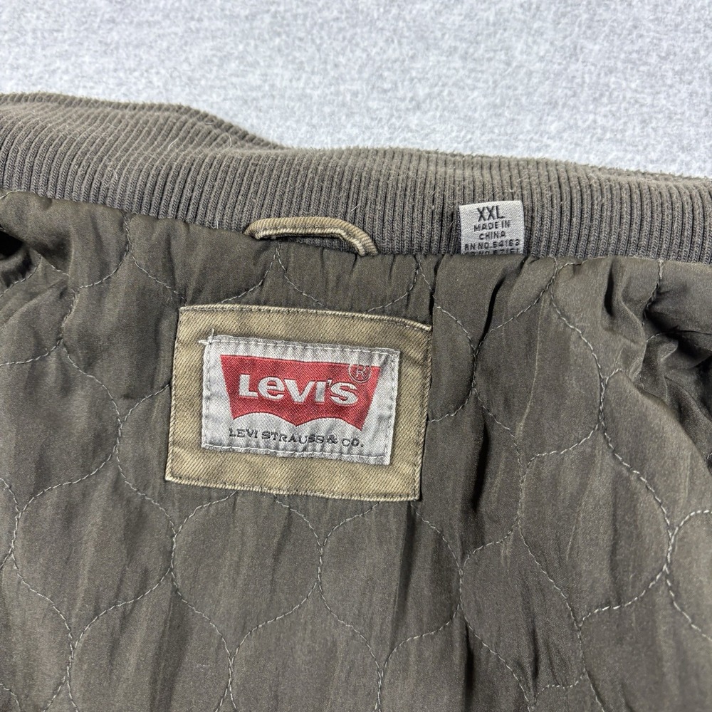 Levi's Military Field Trucker Canvas Quilted Men Jacket 2XL Utility Multi Pocket - Picture 4 of 7